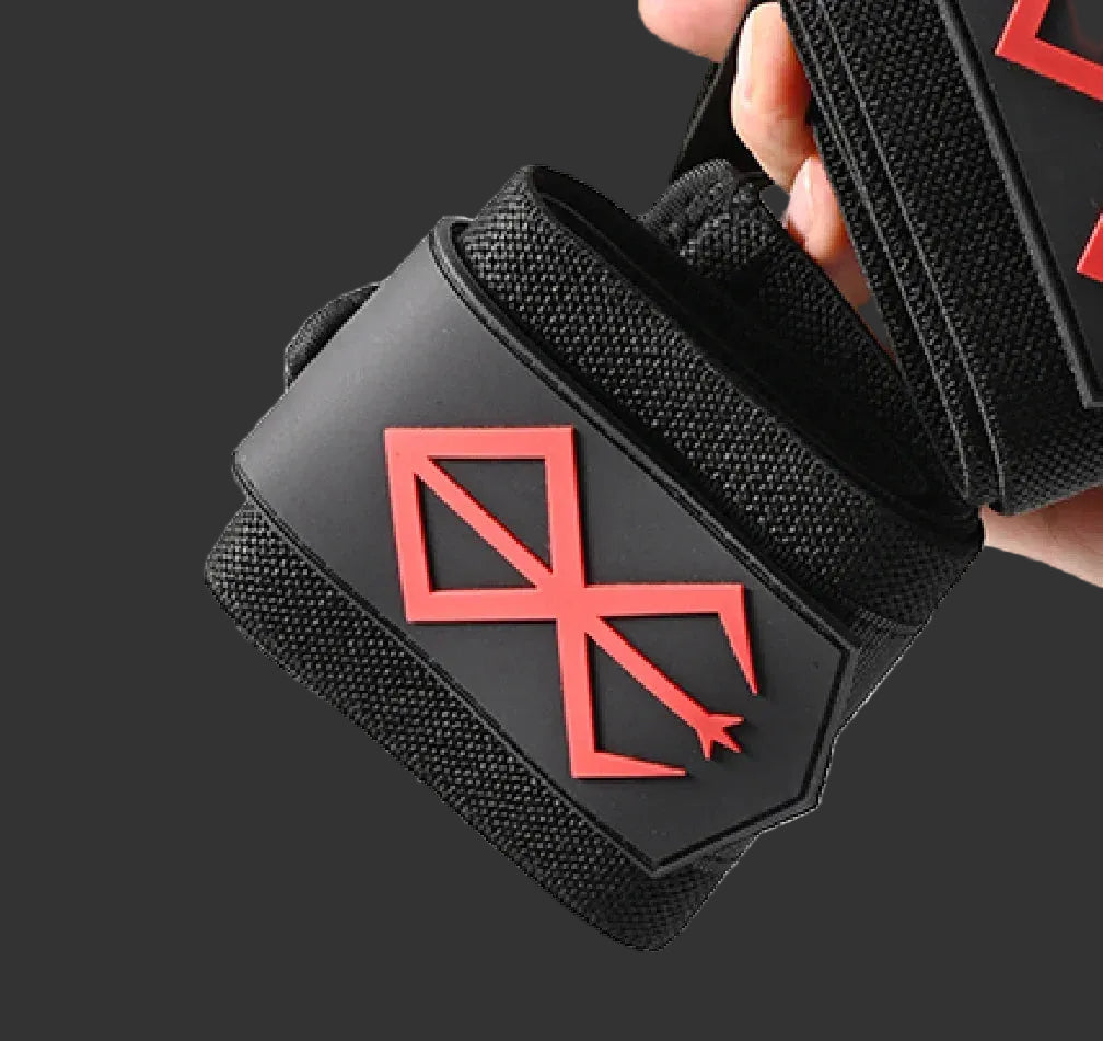 Berserk Anime Sports Weight Lifting Wrist Wraps Wristband Support for Gym Heavy Duty Training, Fitness Deadlift, Powerlifting